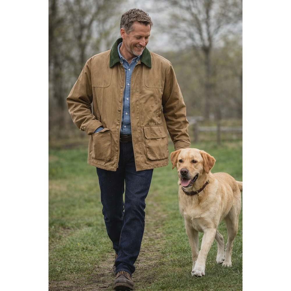 VTG ORVIS Men's XL Sporting Traditions Field Coat | Barn Jacket Corduroy Collar